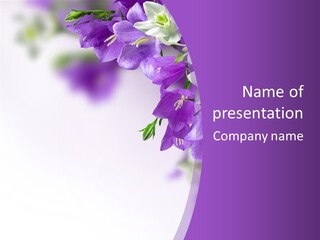 Leaves Flower Natural PowerPoint Template