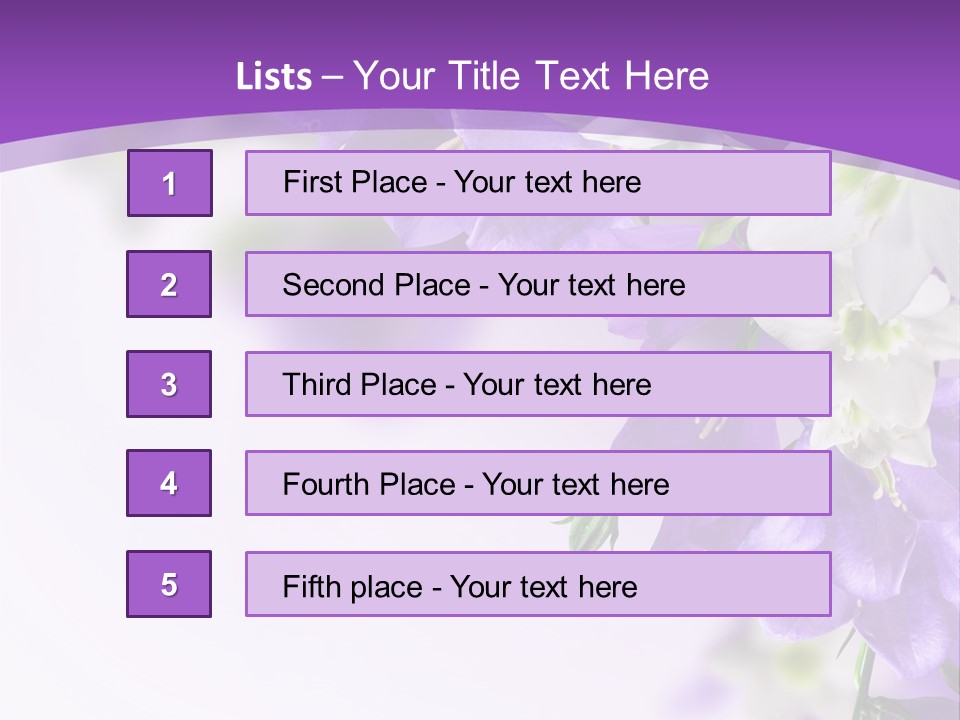 Leaves Flower Natural PowerPoint Template