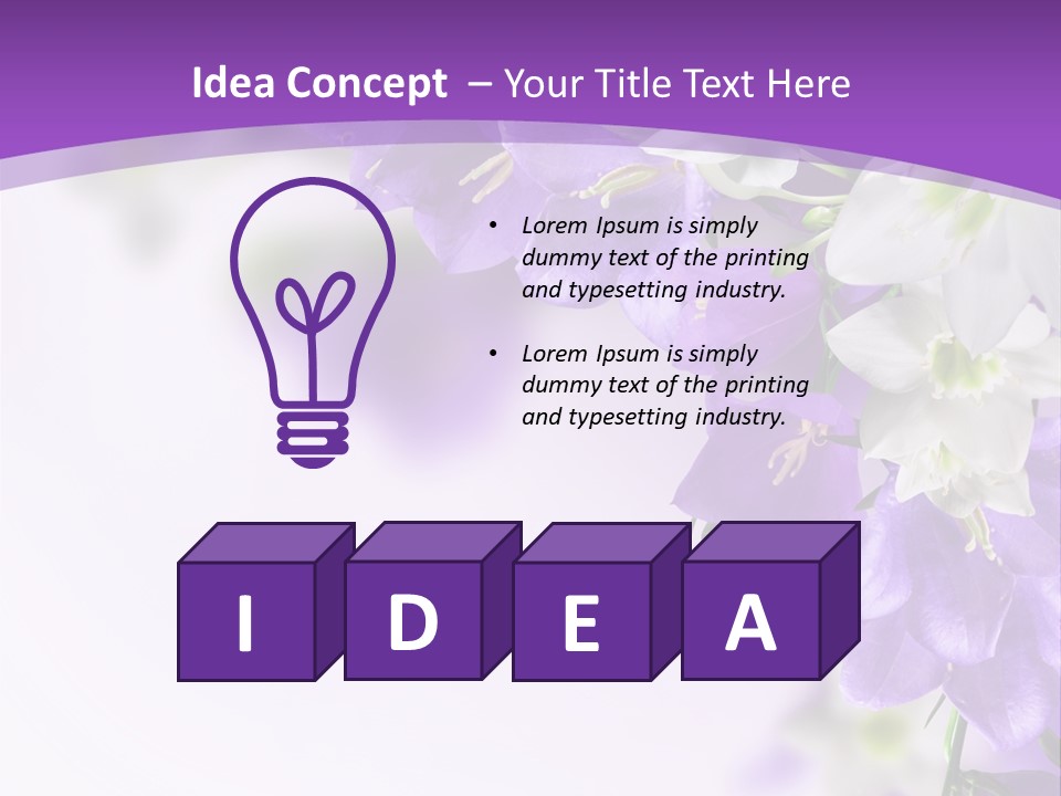 Leaves Flower Natural PowerPoint Template