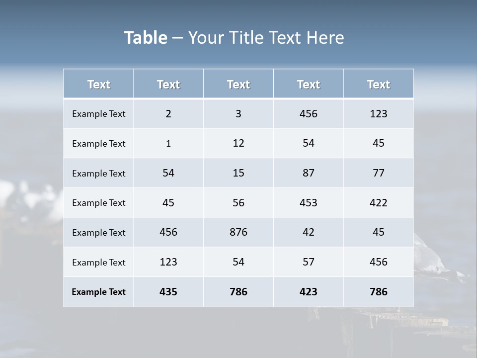 Blackheaded Beach Wooden PowerPoint Template