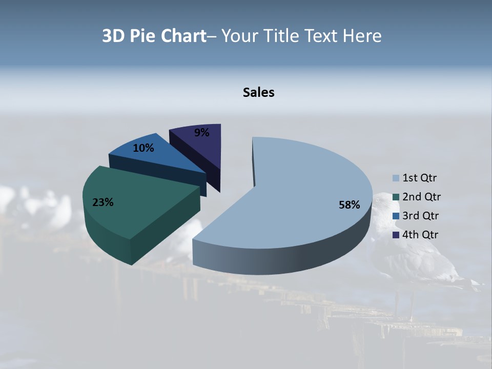 Blackheaded Beach Wooden PowerPoint Template