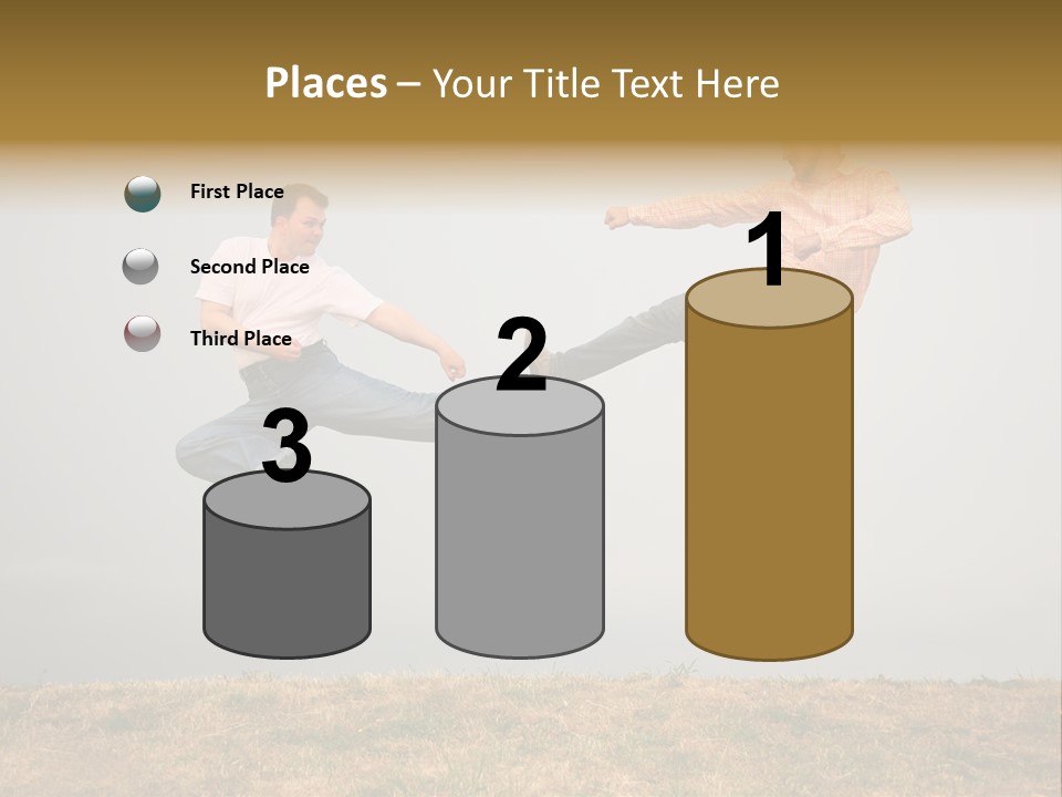 Excitement Position Exercise PowerPoint Template