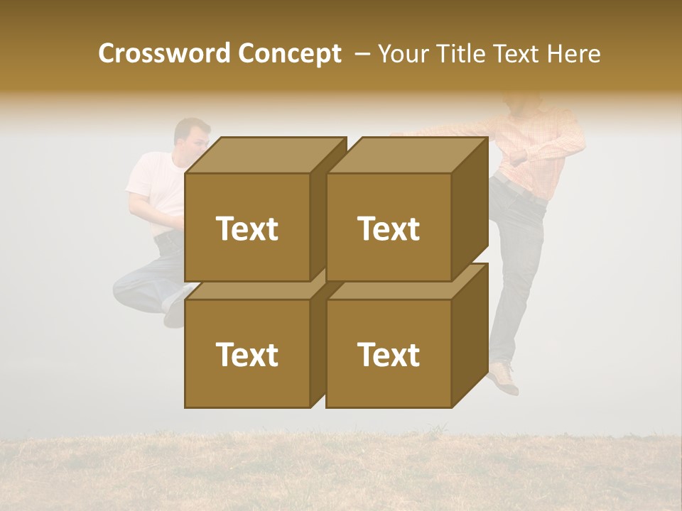 Excitement Position Exercise PowerPoint Template