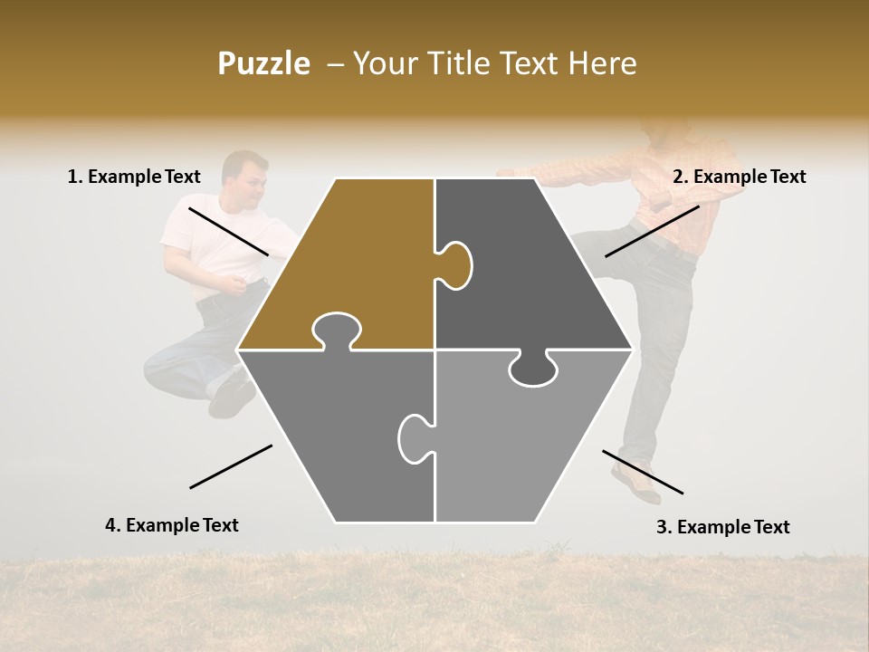 Excitement Position Exercise PowerPoint Template