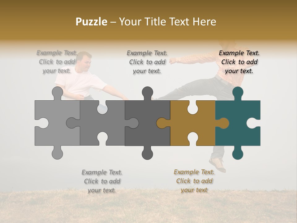 Excitement Position Exercise PowerPoint Template