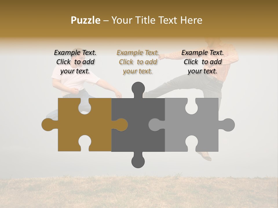 Excitement Position Exercise PowerPoint Template