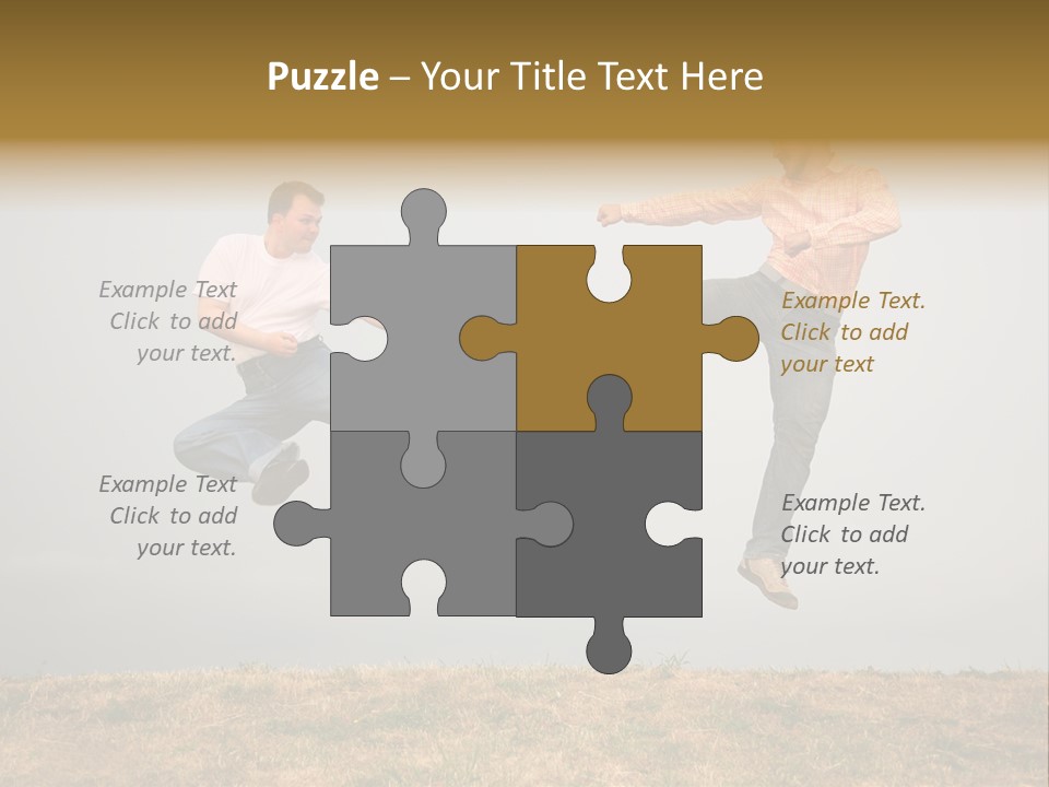 Excitement Position Exercise PowerPoint Template