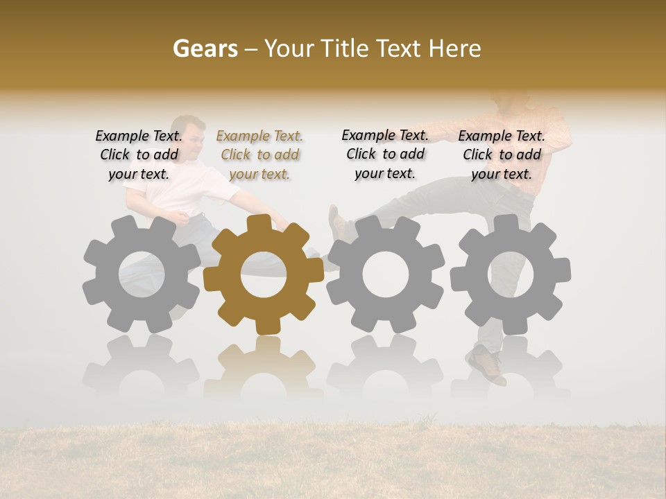 Excitement Position Exercise PowerPoint Template