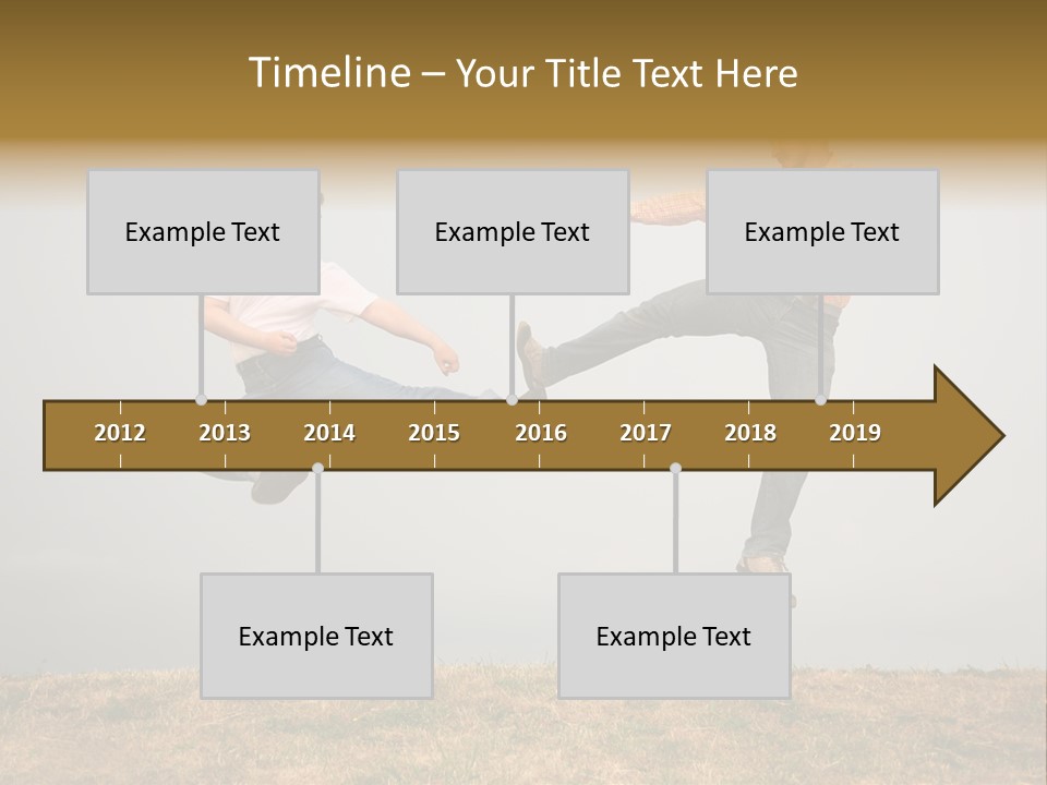 Excitement Position Exercise PowerPoint Template