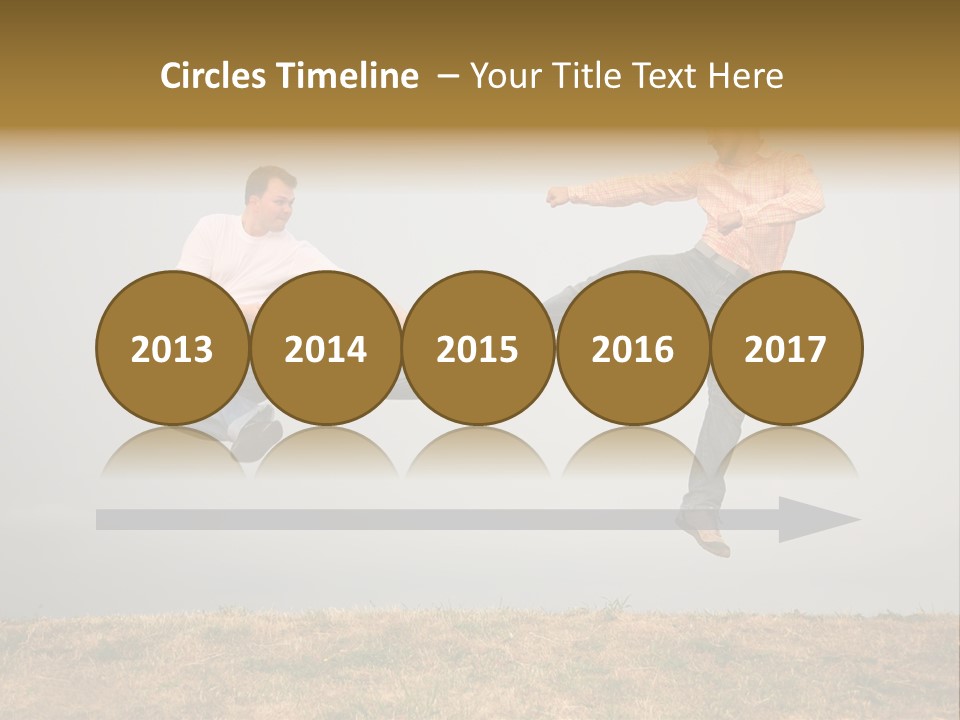 Excitement Position Exercise PowerPoint Template