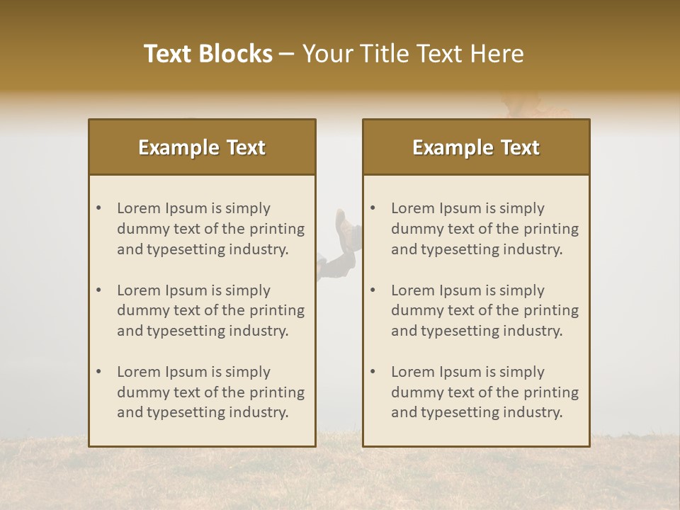 Excitement Position Exercise PowerPoint Template