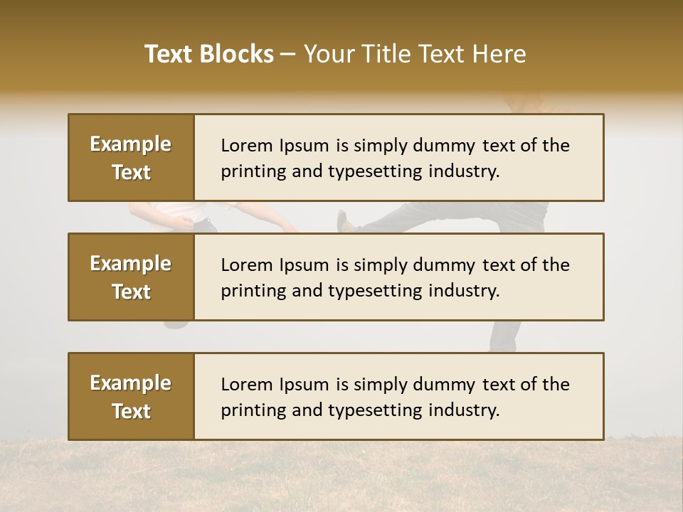 Excitement Position Exercise PowerPoint Template