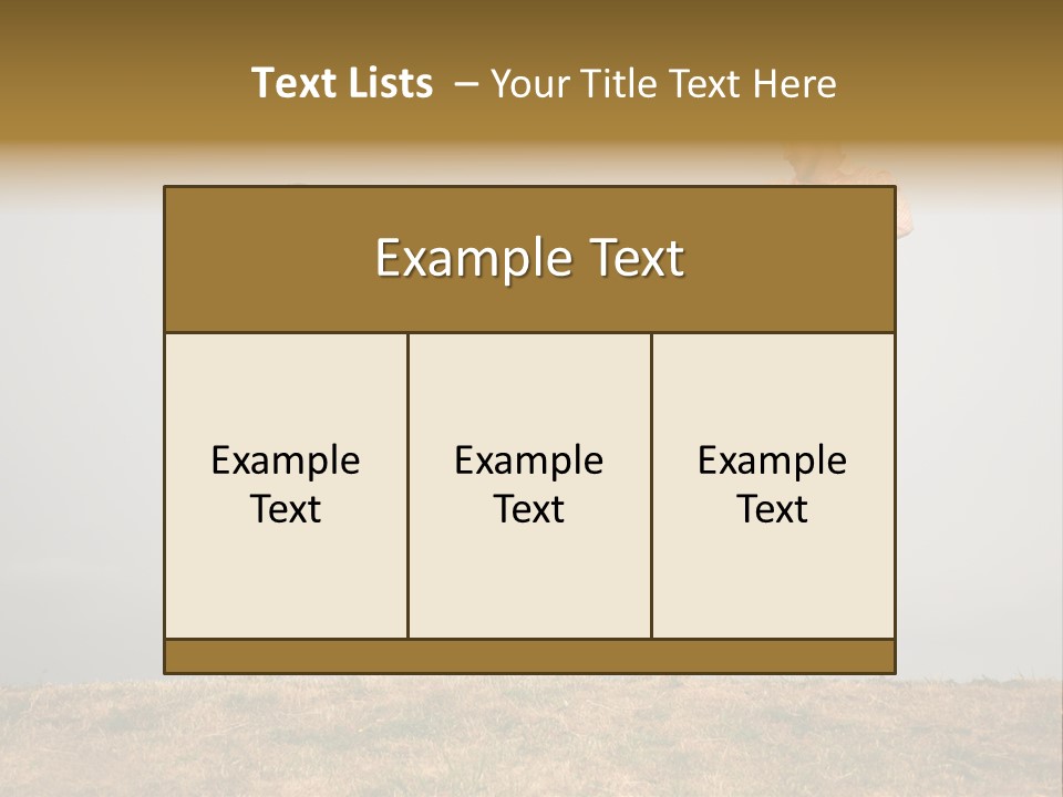 Excitement Position Exercise PowerPoint Template