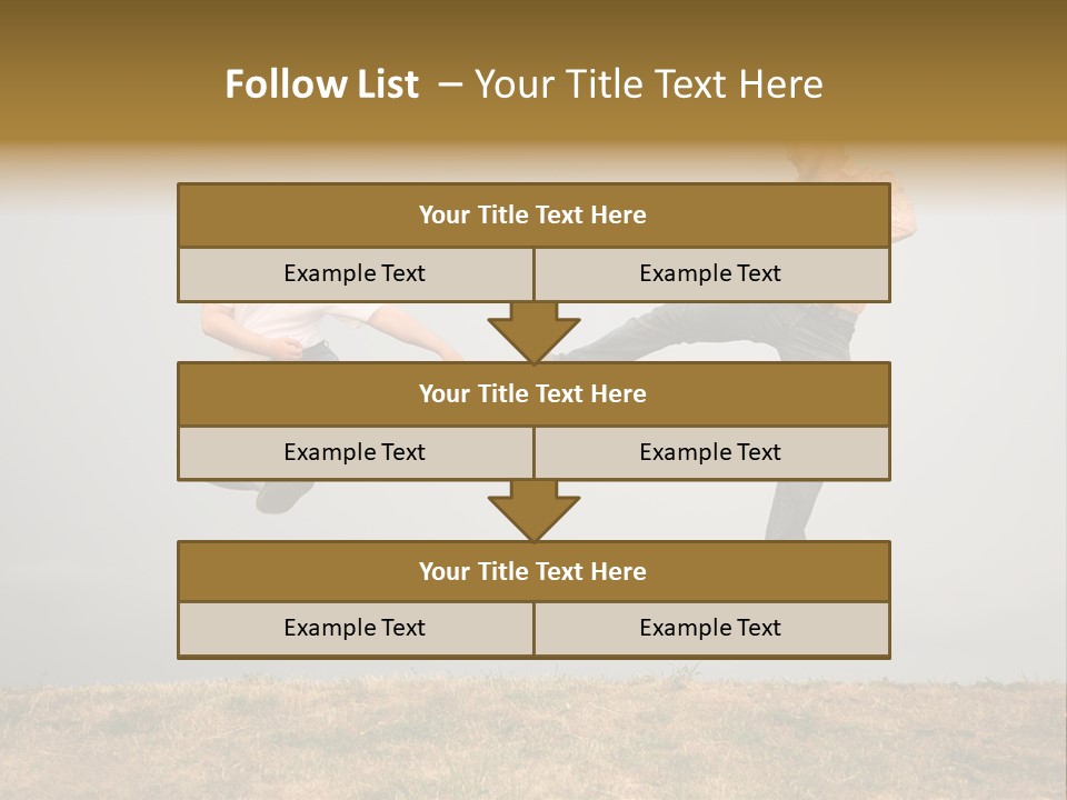 Excitement Position Exercise PowerPoint Template