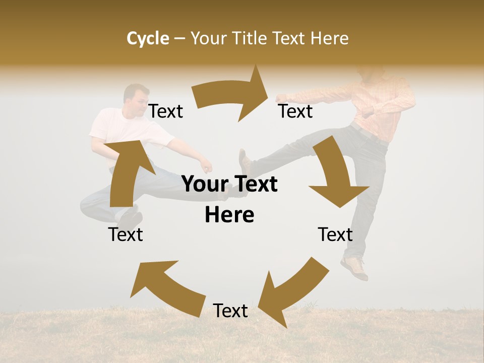 Excitement Position Exercise PowerPoint Template