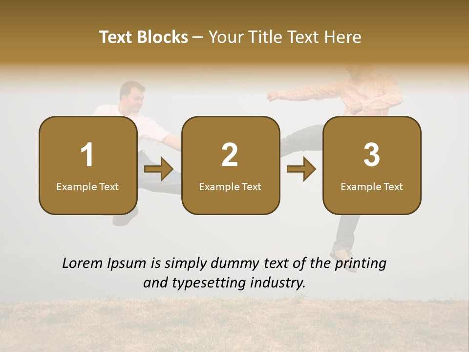 Excitement Position Exercise PowerPoint Template
