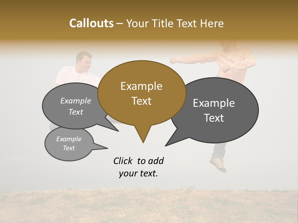 Excitement Position Exercise PowerPoint Template