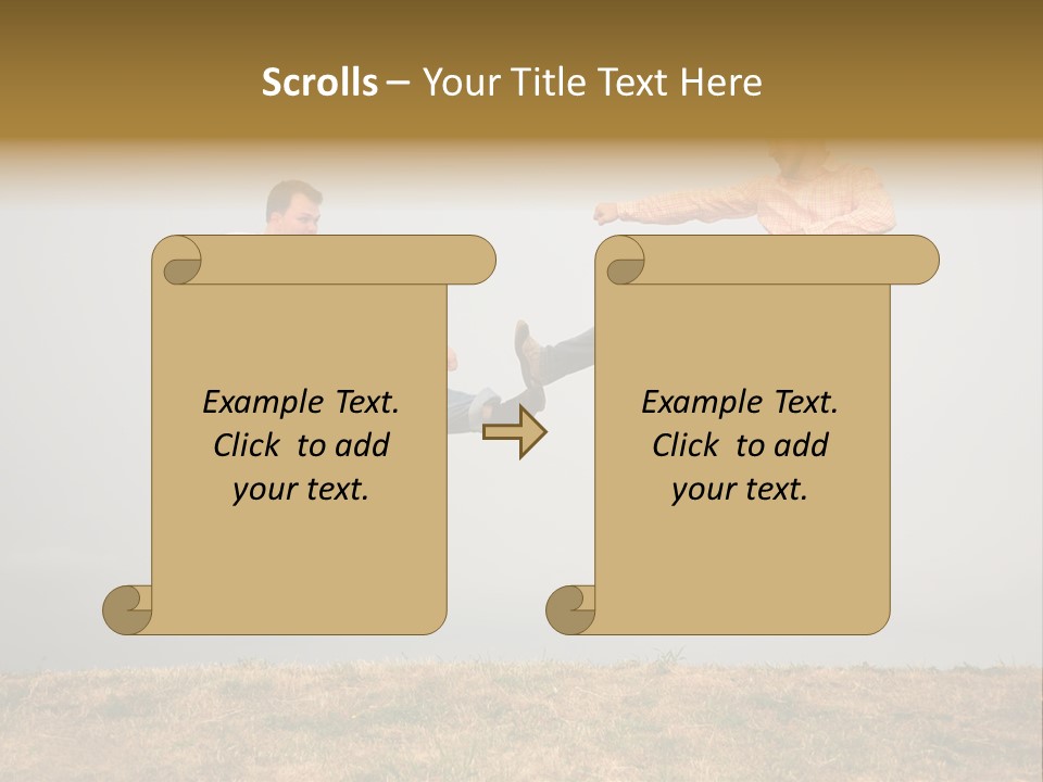 Excitement Position Exercise PowerPoint Template