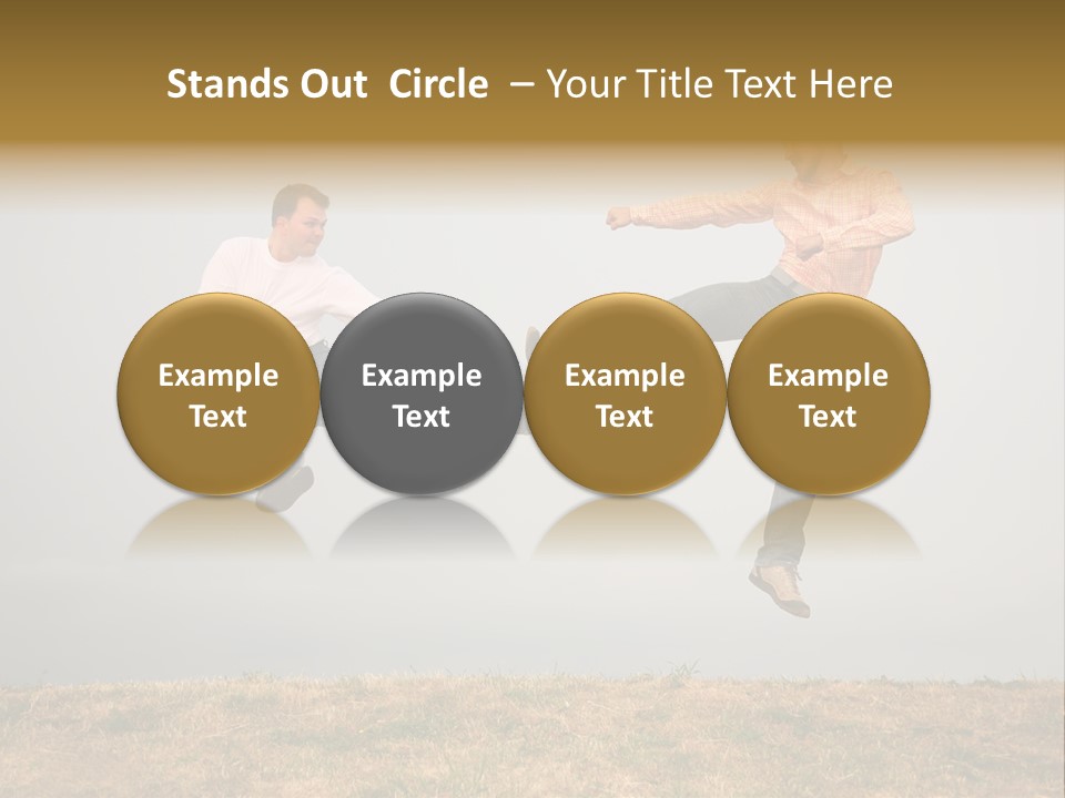 Excitement Position Exercise PowerPoint Template