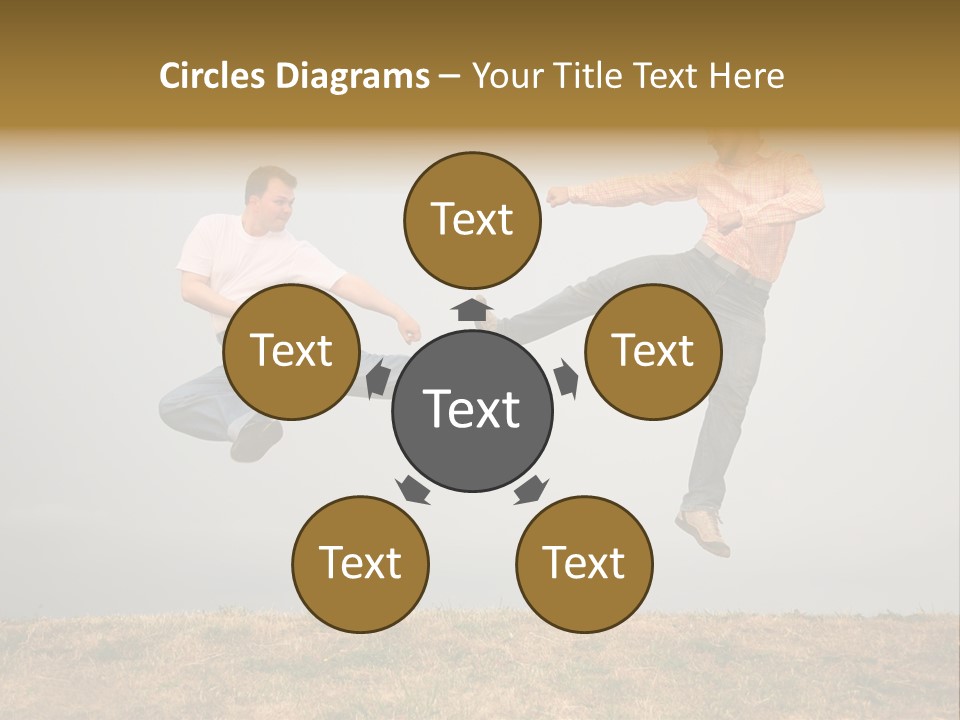 Excitement Position Exercise PowerPoint Template