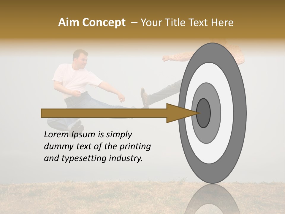 Excitement Position Exercise PowerPoint Template