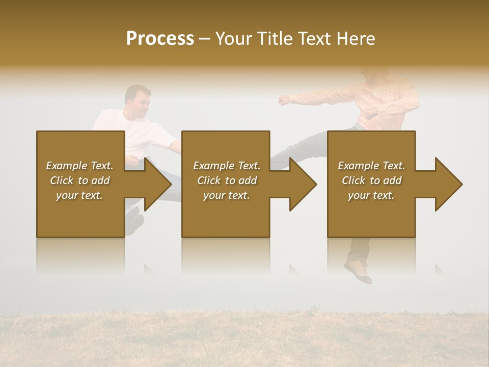 Excitement Position Exercise PowerPoint Template