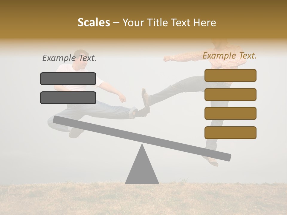 Excitement Position Exercise PowerPoint Template