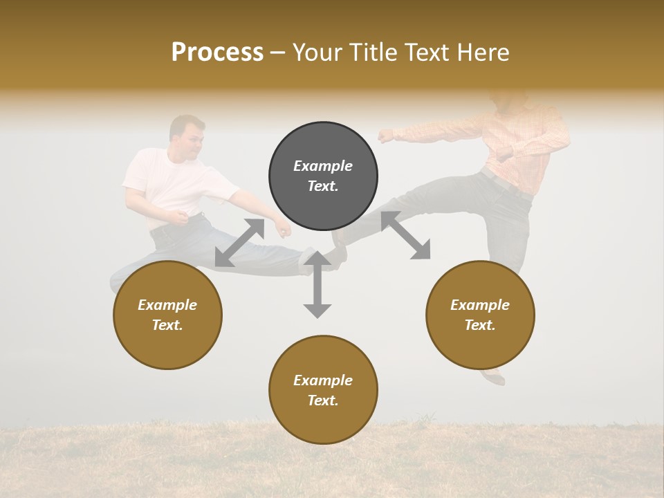 Excitement Position Exercise PowerPoint Template