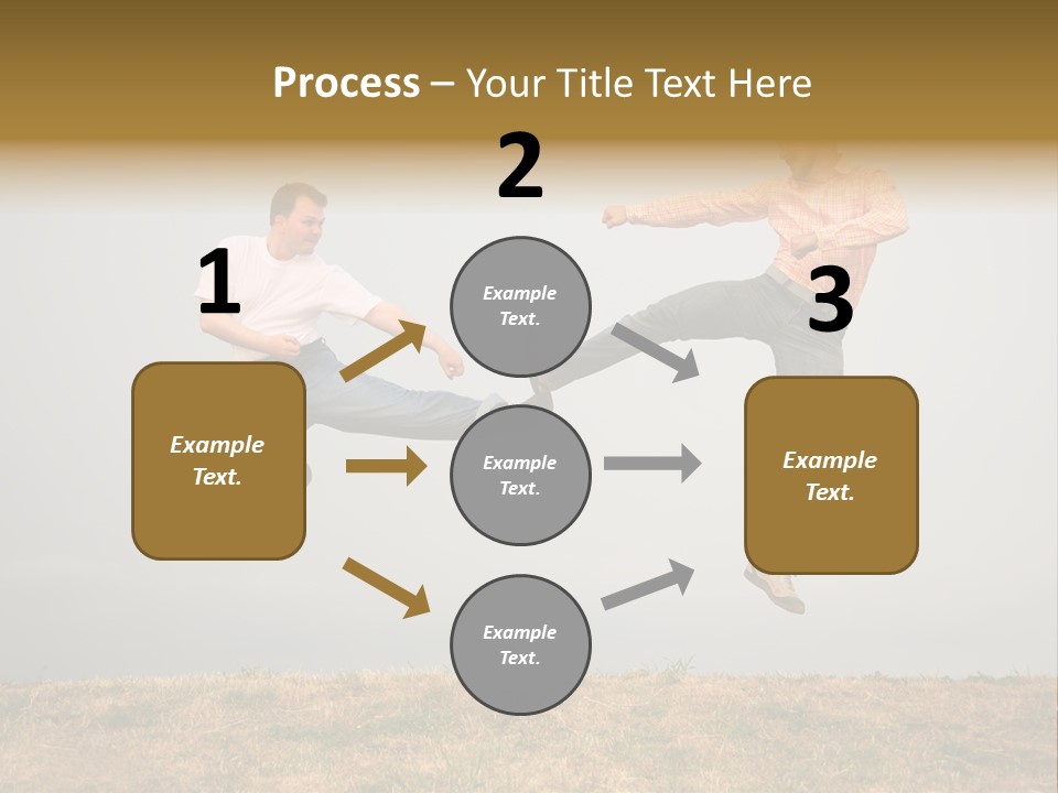 Excitement Position Exercise PowerPoint Template