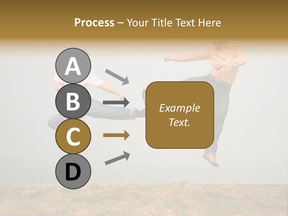 Excitement Position Exercise PowerPoint Template