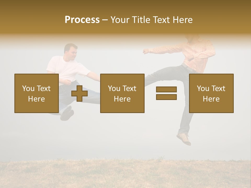 Excitement Position Exercise PowerPoint Template