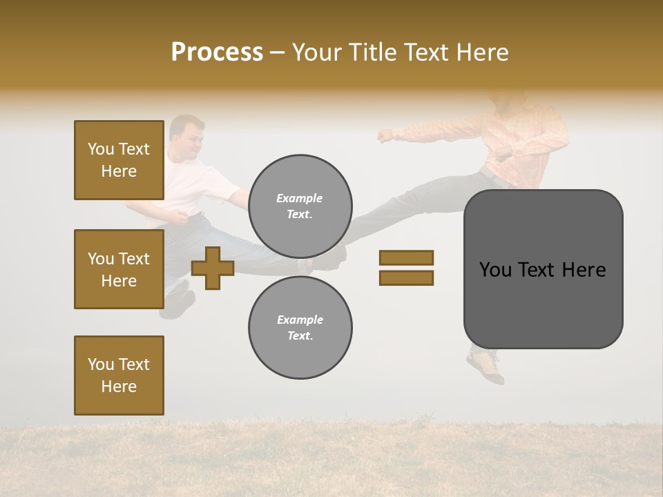 Excitement Position Exercise PowerPoint Template