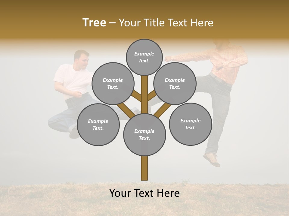 Excitement Position Exercise PowerPoint Template
