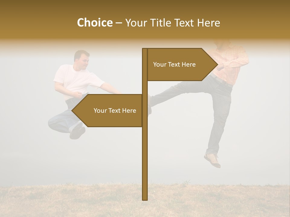 Excitement Position Exercise PowerPoint Template