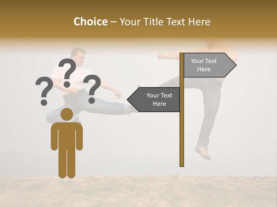 Excitement Position Exercise PowerPoint Template