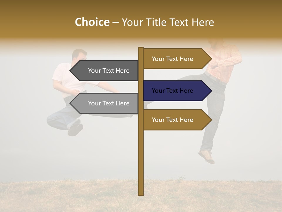 Excitement Position Exercise PowerPoint Template
