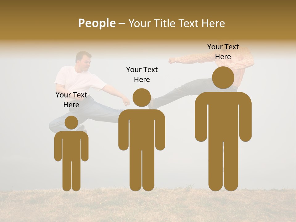 Excitement Position Exercise PowerPoint Template