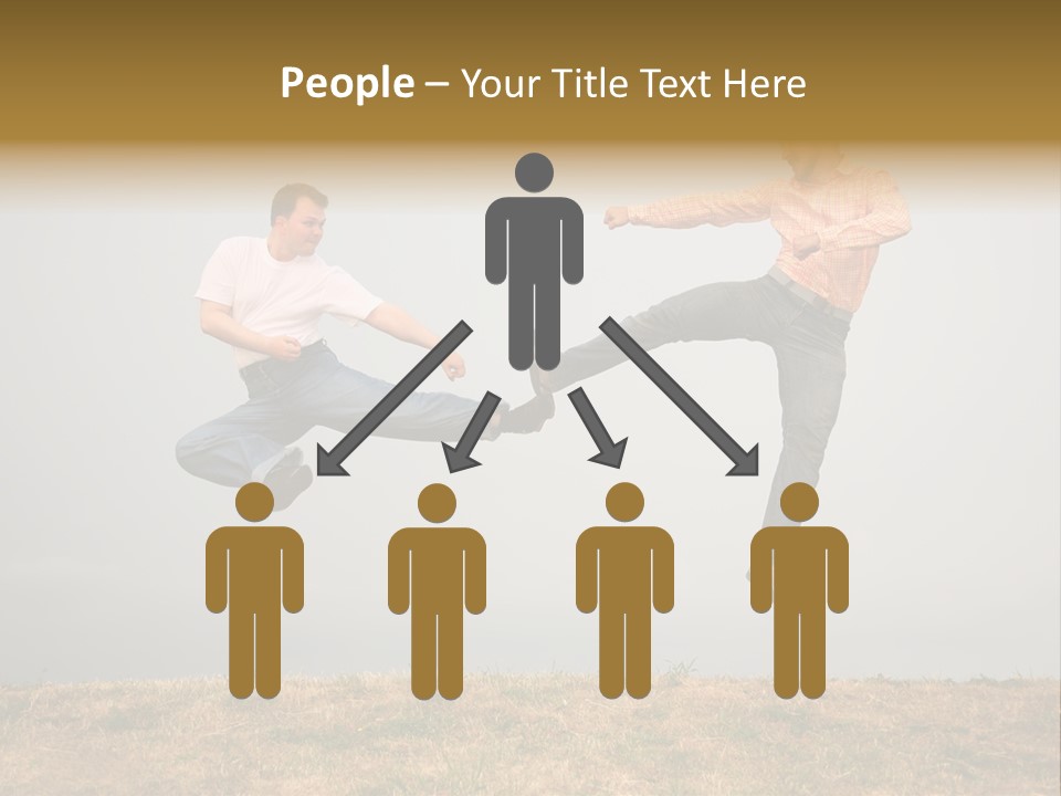 Excitement Position Exercise PowerPoint Template