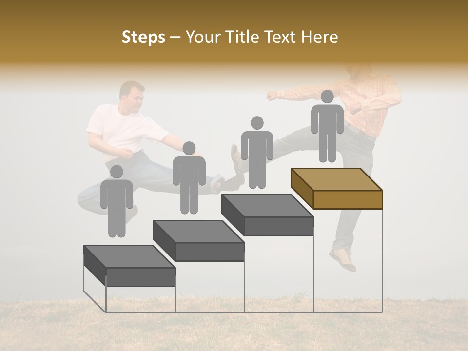 Excitement Position Exercise PowerPoint Template