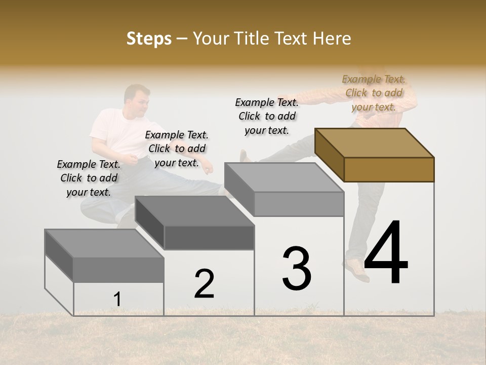 Excitement Position Exercise PowerPoint Template