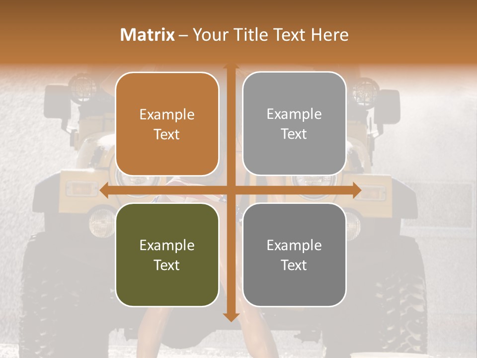 Style Model Caucasian PowerPoint Template