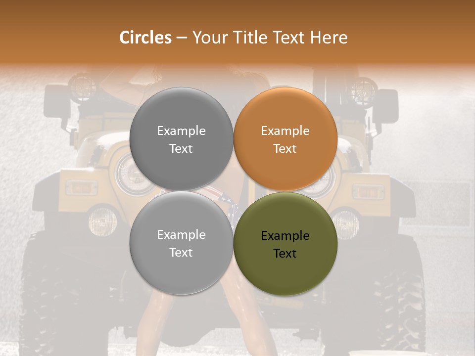 Style Model Caucasian PowerPoint Template