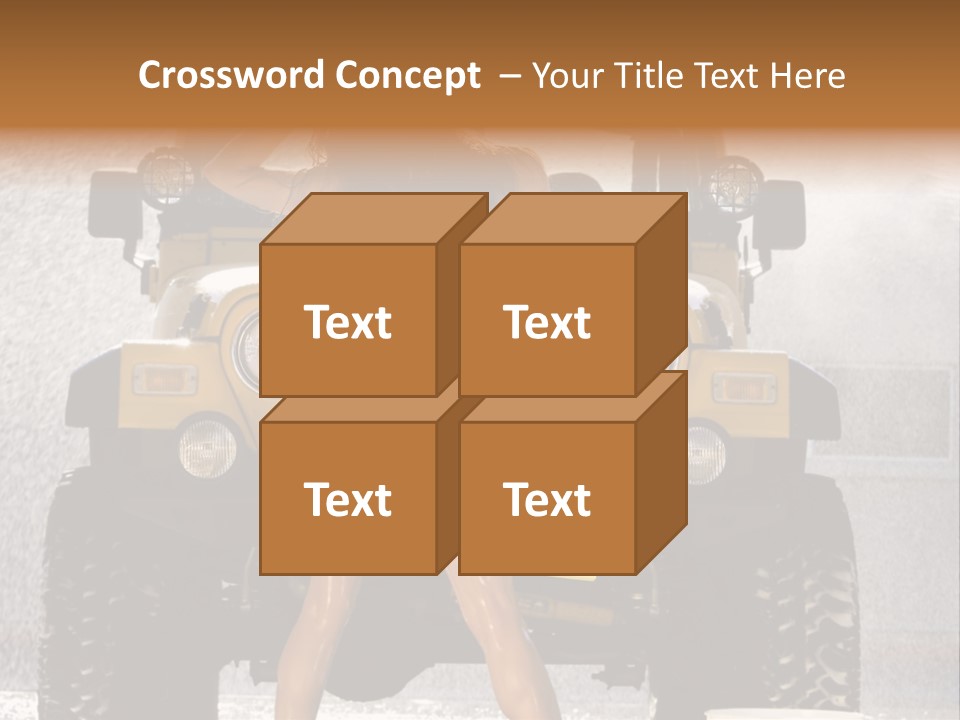 Style Model Caucasian PowerPoint Template