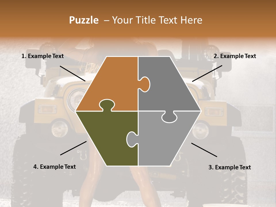 Style Model Caucasian PowerPoint Template