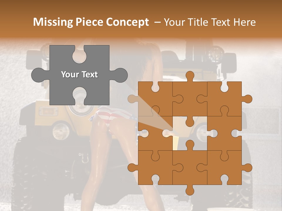 Style Model Caucasian PowerPoint Template