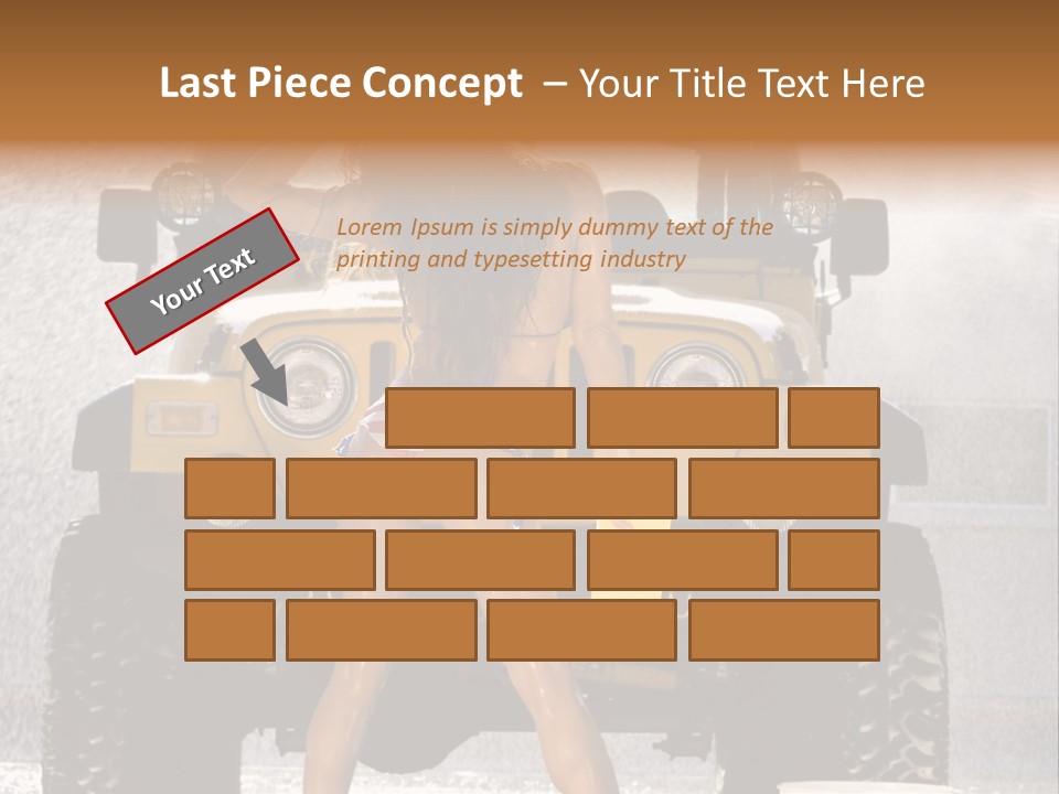 Style Model Caucasian PowerPoint Template