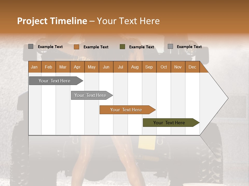 Style Model Caucasian PowerPoint Template