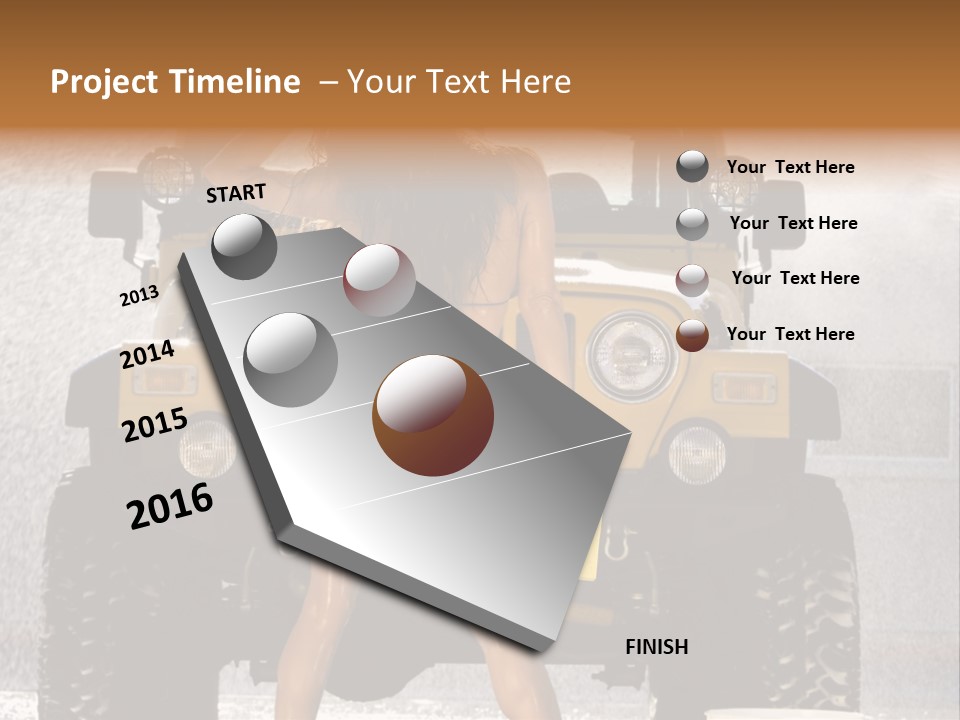 Style Model Caucasian PowerPoint Template