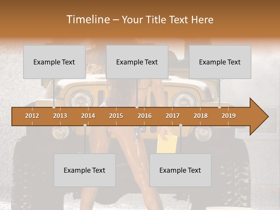 Style Model Caucasian PowerPoint Template