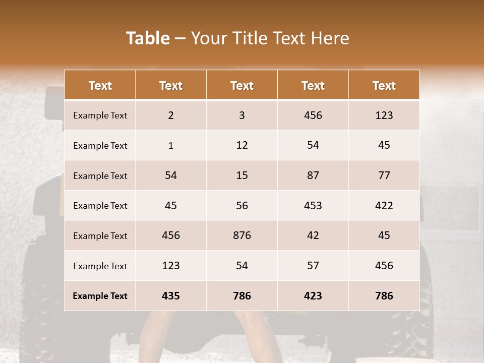 Style Model Caucasian PowerPoint Template